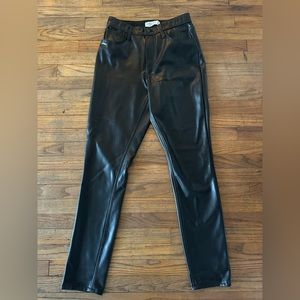 Curve love Abercrombie leather pants.